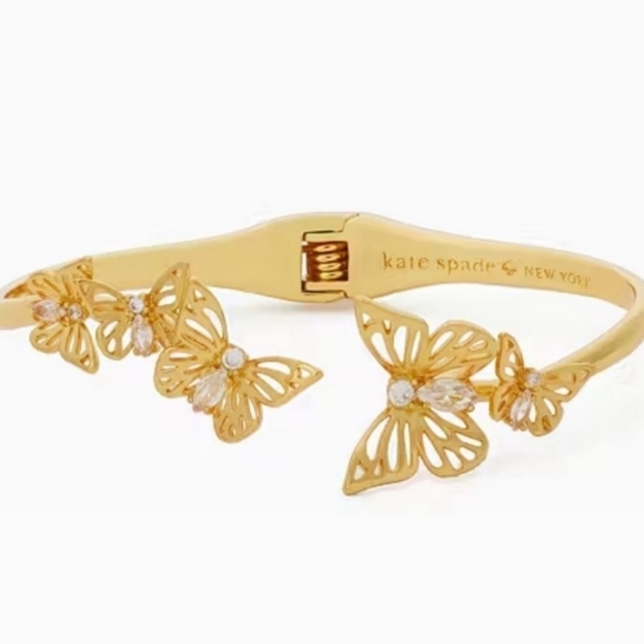 🔹️Kate Spade 🔹️Social Butterfly Open Hinged Cuff Bracelet - Picture 5 of 6